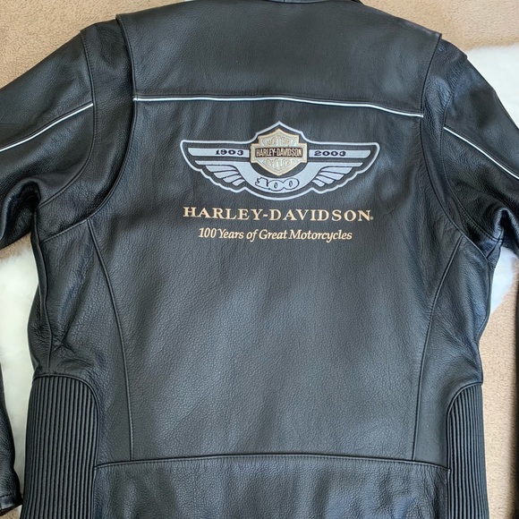 Harley davidson Mens leather jacket medium - Picture 2 of 8